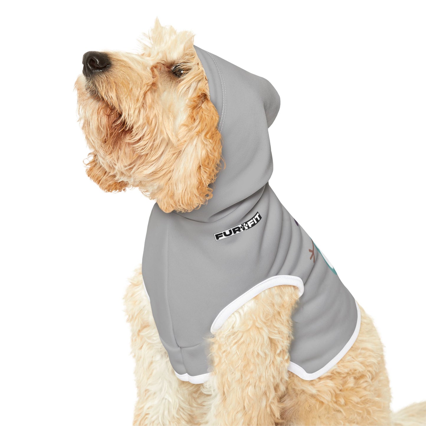 Pet Hoodie | "Snowman" (on Gray)