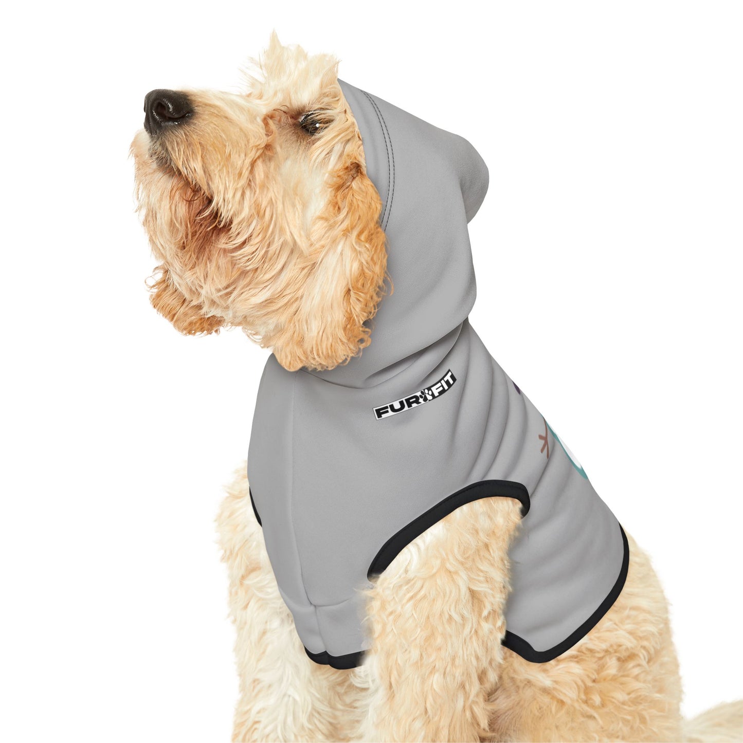 Pet Hoodie | "Snowman" (on Gray)
