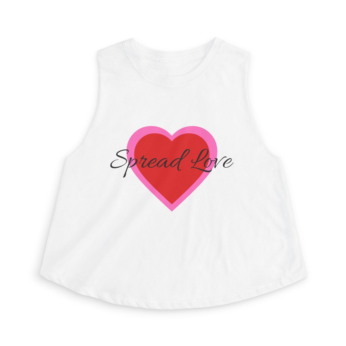 Spread Love Heart Crop Top