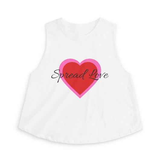 Spread Love Heart Crop Top