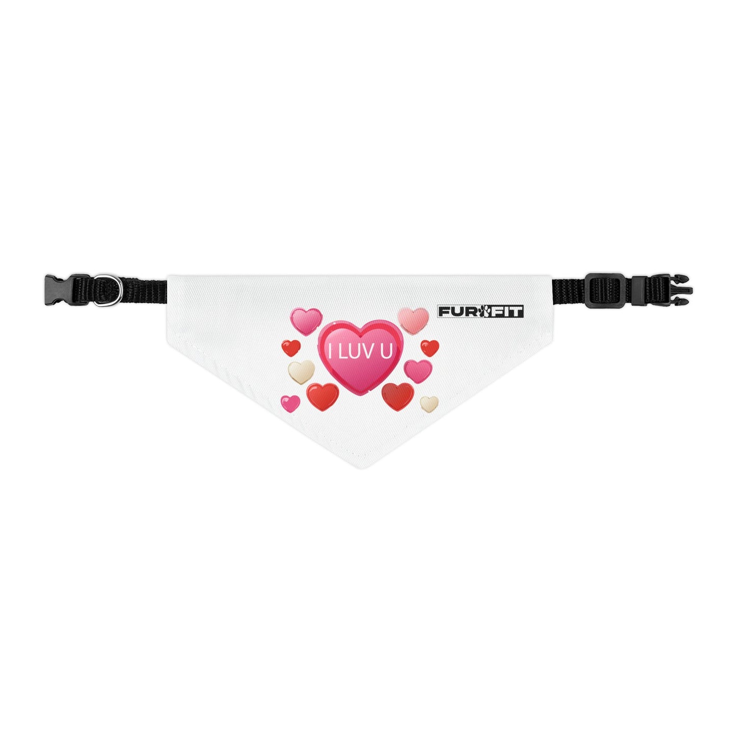 Pet Bandana Collar | "I Luv U" for Valentine's Day