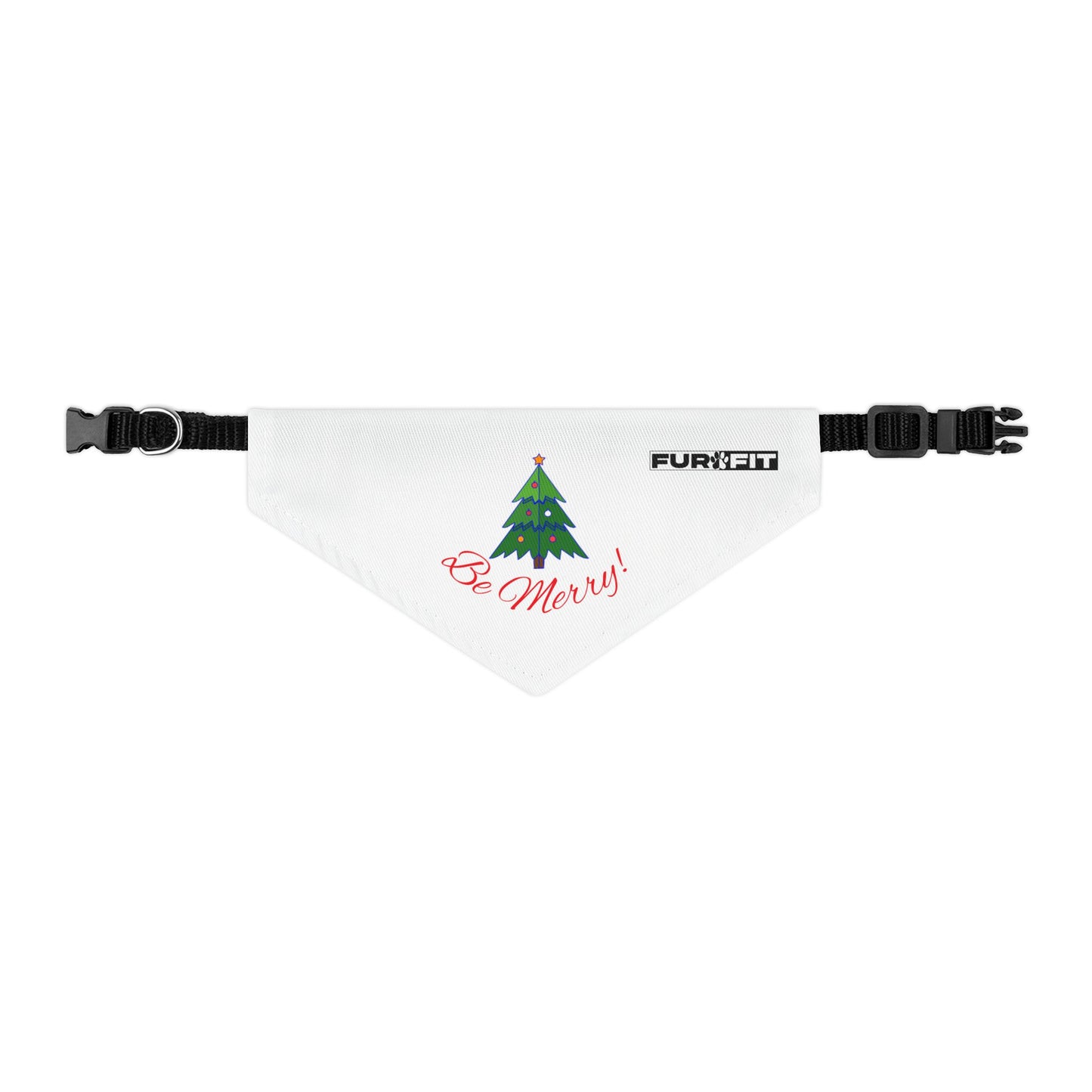 Pet Bandana Collar | "Be Merry" for Christmas