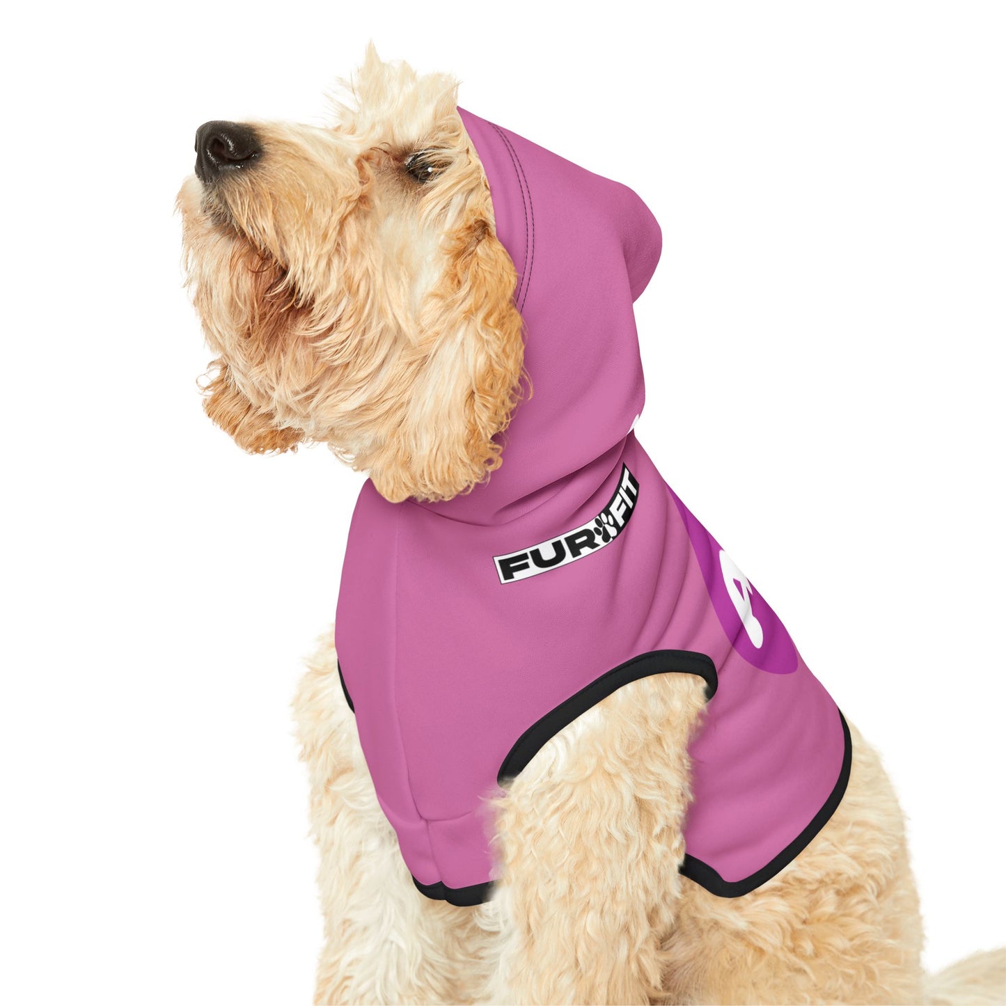 Pet Hoodie | "Arf!" (on Pink)