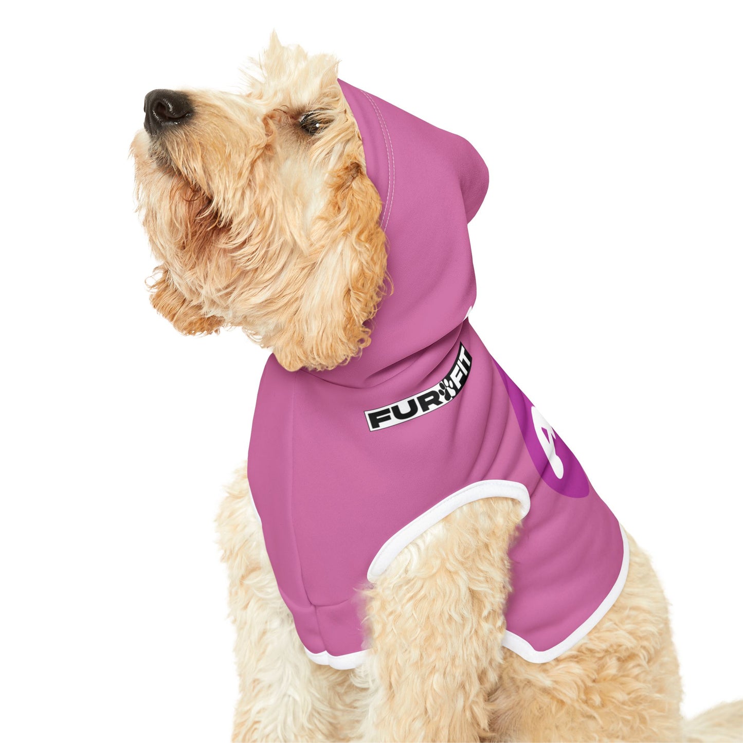 Pet Hoodie | "Arf!" (on Pink)