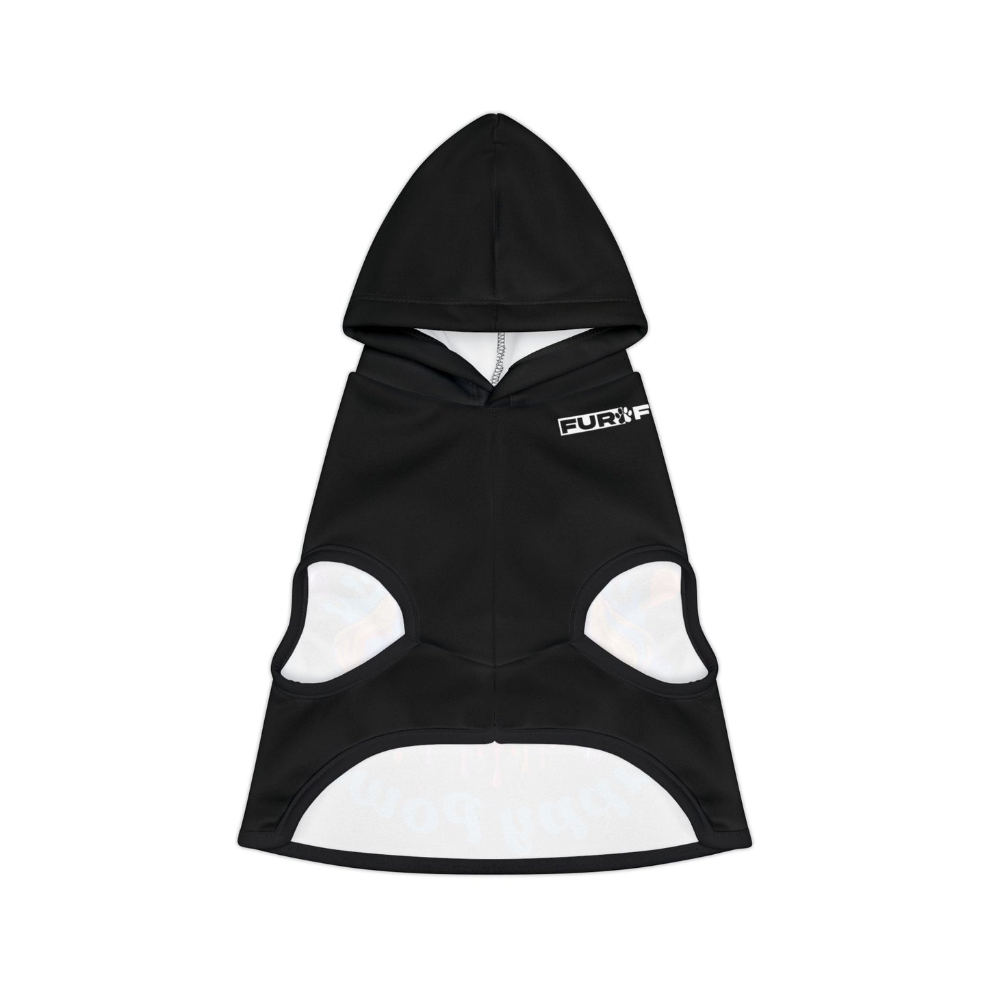 Pet Hoodie | "Puppy Power" (on Black)