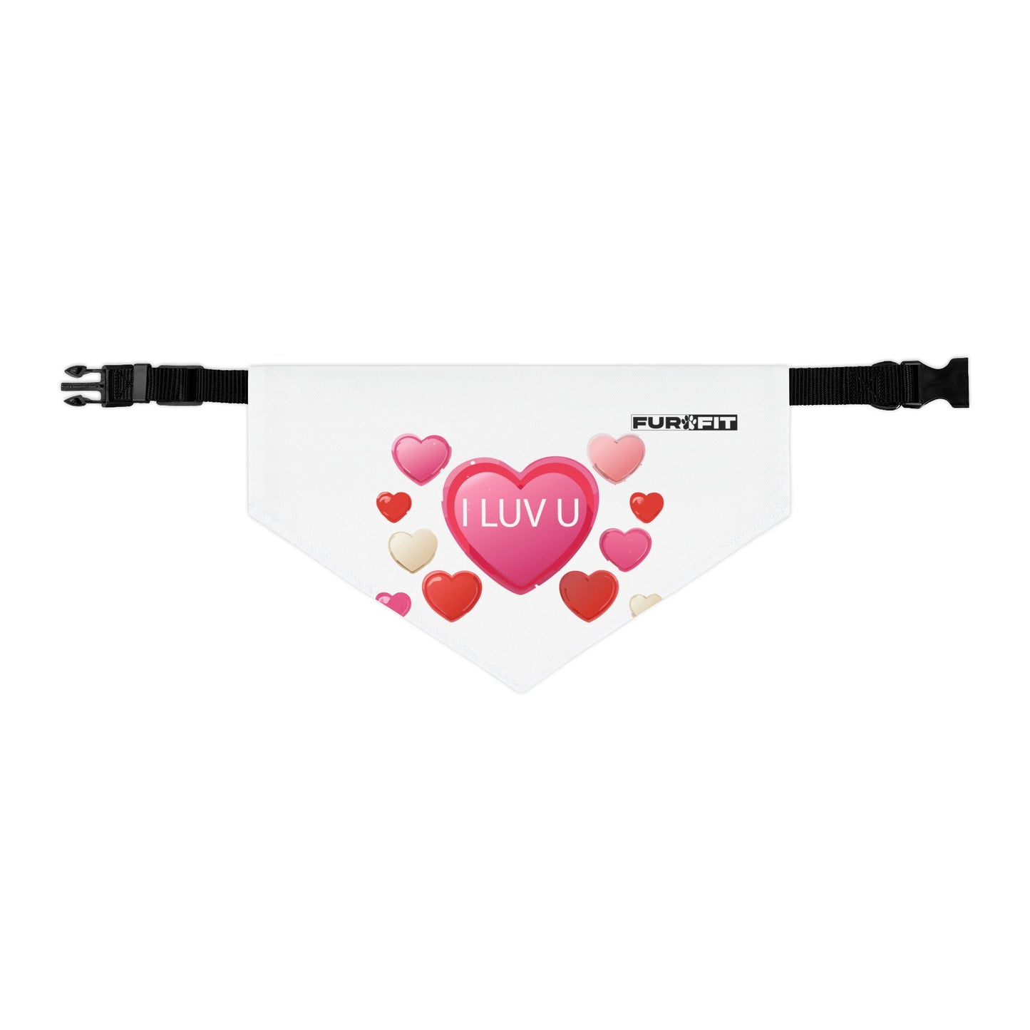 Pet Bandana Collar | "I Luv U" for Valentine's Day