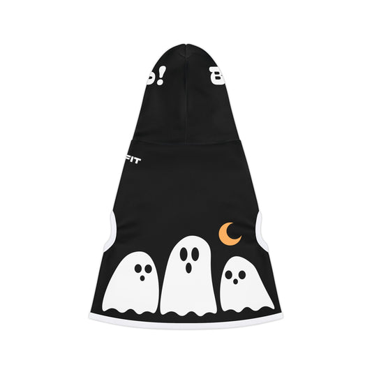 Pet Hoodie | Halloween with Ghosts (on Black)
