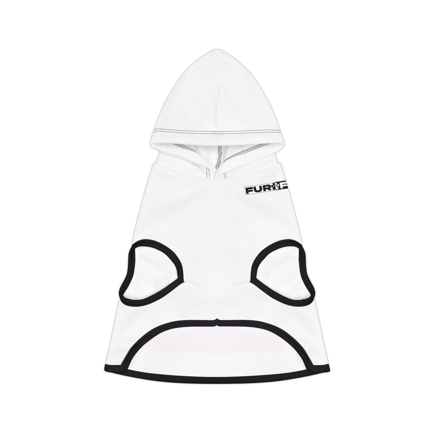 Pet Hoodie |  "Arf!" (on white)