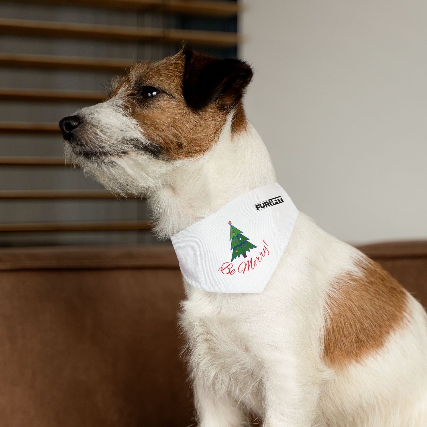Pet Bandana Collar | "Be Merry" for Christmas