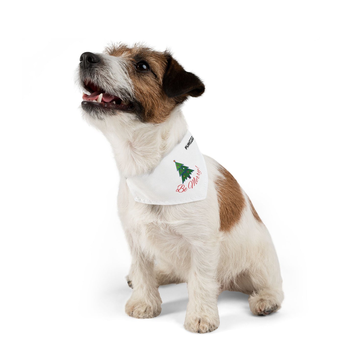Pet Bandana Collar | "Be Merry" for Christmas