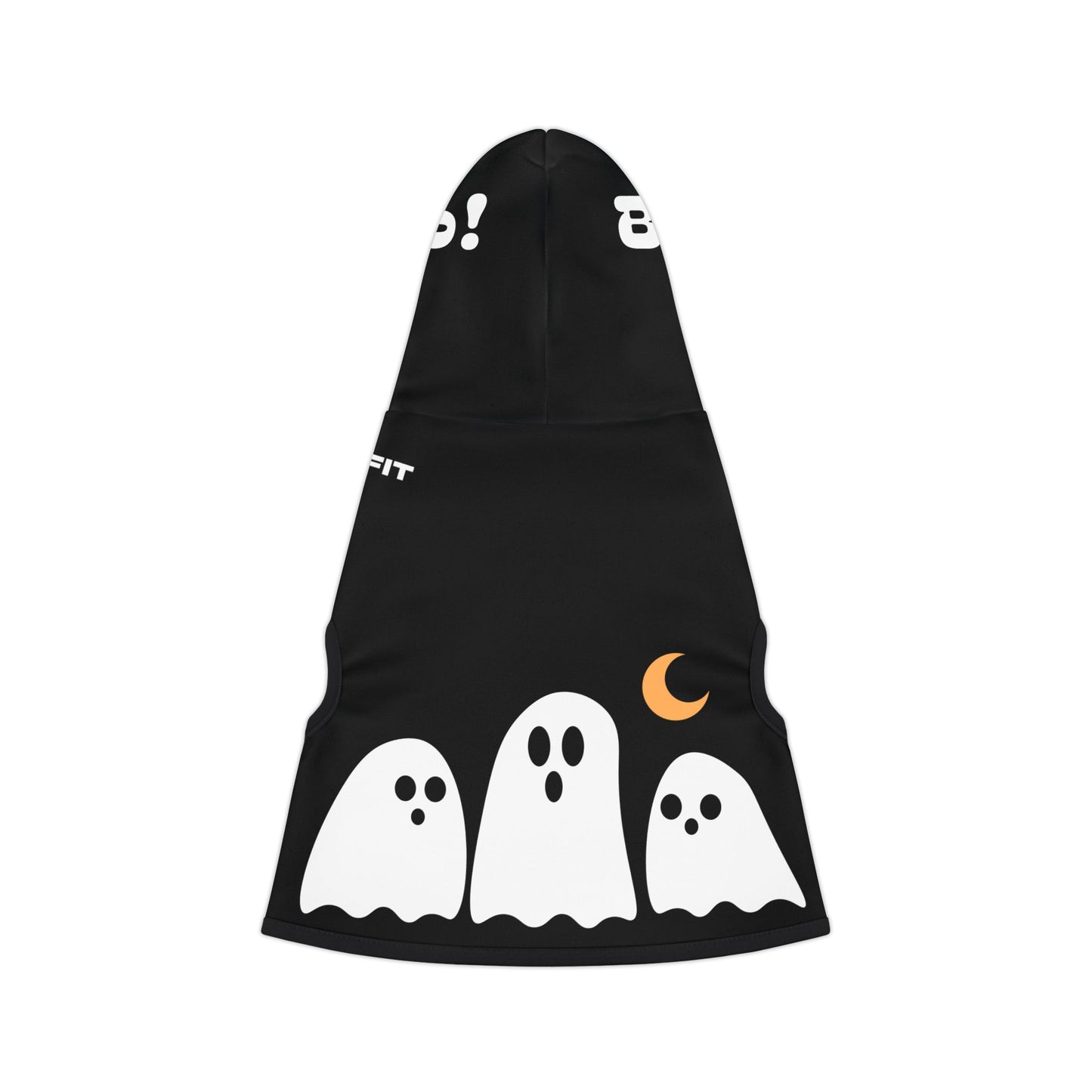 Pet Hoodie | Halloween with Ghosts (on Black)