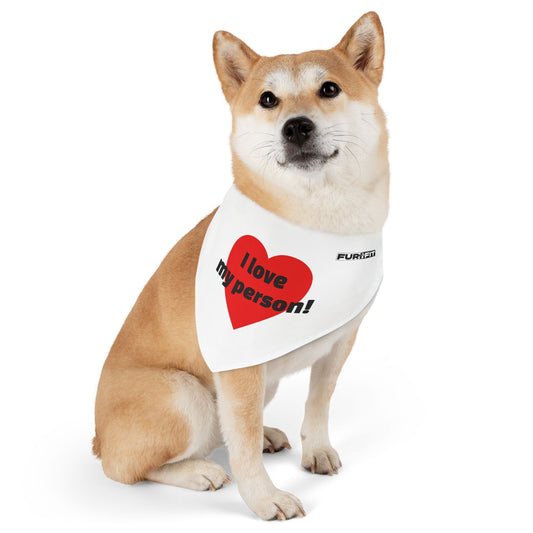 Pet Bandana Collar | "I love my person!"