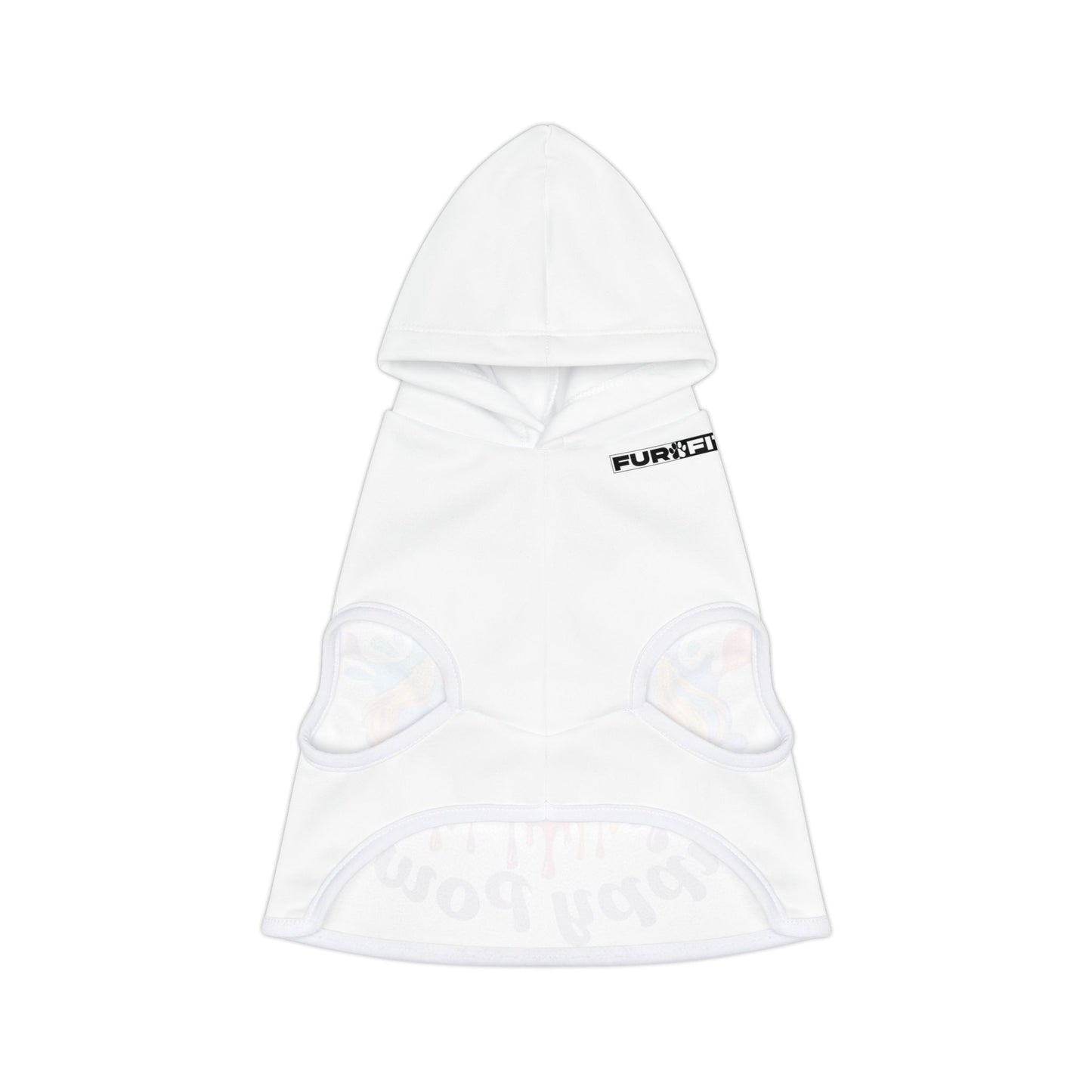 Pet Hoodie | "Puppy Power" (on White)