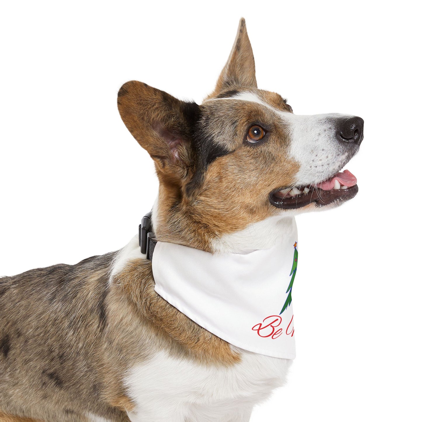Pet Bandana Collar | "Be Merry" for Christmas